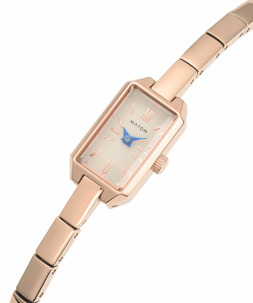 MATOW マトウ TSUKI 清月 / MINI SQUARE ROSE GOLD WHITE レディース