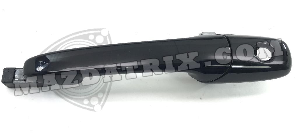 DOOR HANDLE OUTER, 04-08, LEFT, BLACK - Mazdatrix