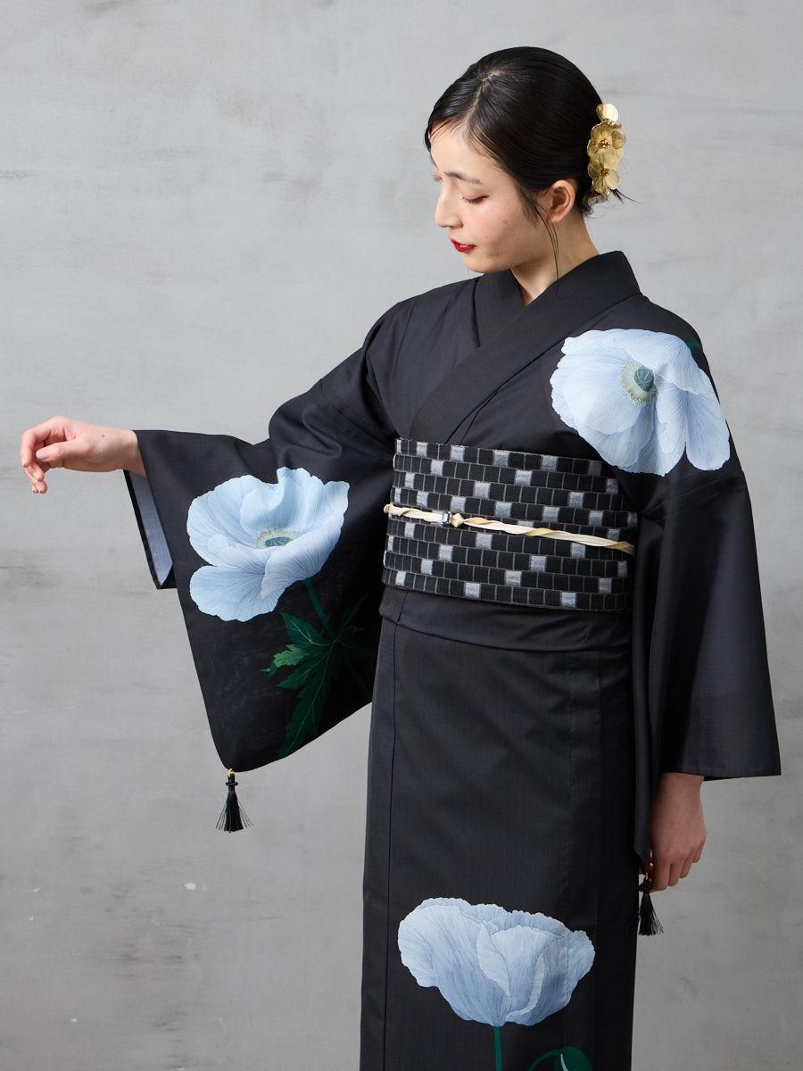 浴衣単品「 芥子 」(FREE オフホワイト): ふりふ ｜ミマツグループ