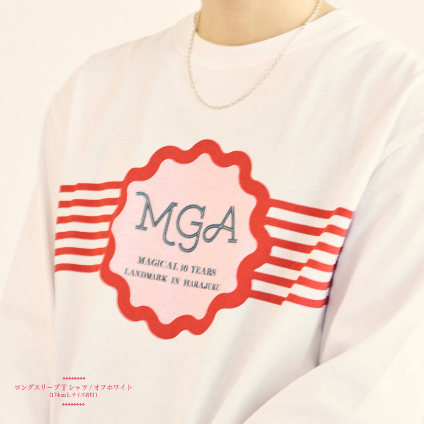 LANDMARK IN HARAJUKU ロングスリーブTシャツ / ホワイト – Mrs. GREEN