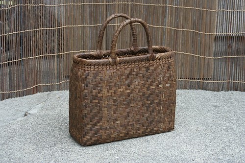 かご・バスケット・雑貨 - menui | 山くるみ 手提げかごバッグ L