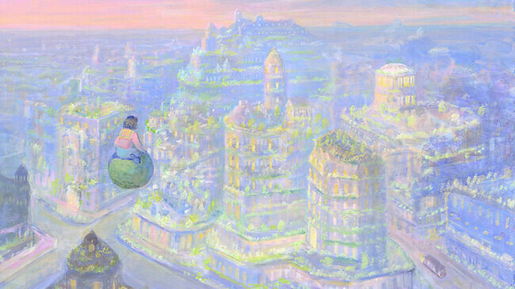 原画】井上直久 都の夕映え 原画】井上直久 都の夕映え 原画】井上直久