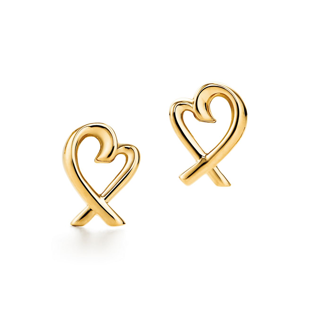パロマ・ピカソ ラビング ハート ピアス 18Kゴールド | Tiffany & Co.
