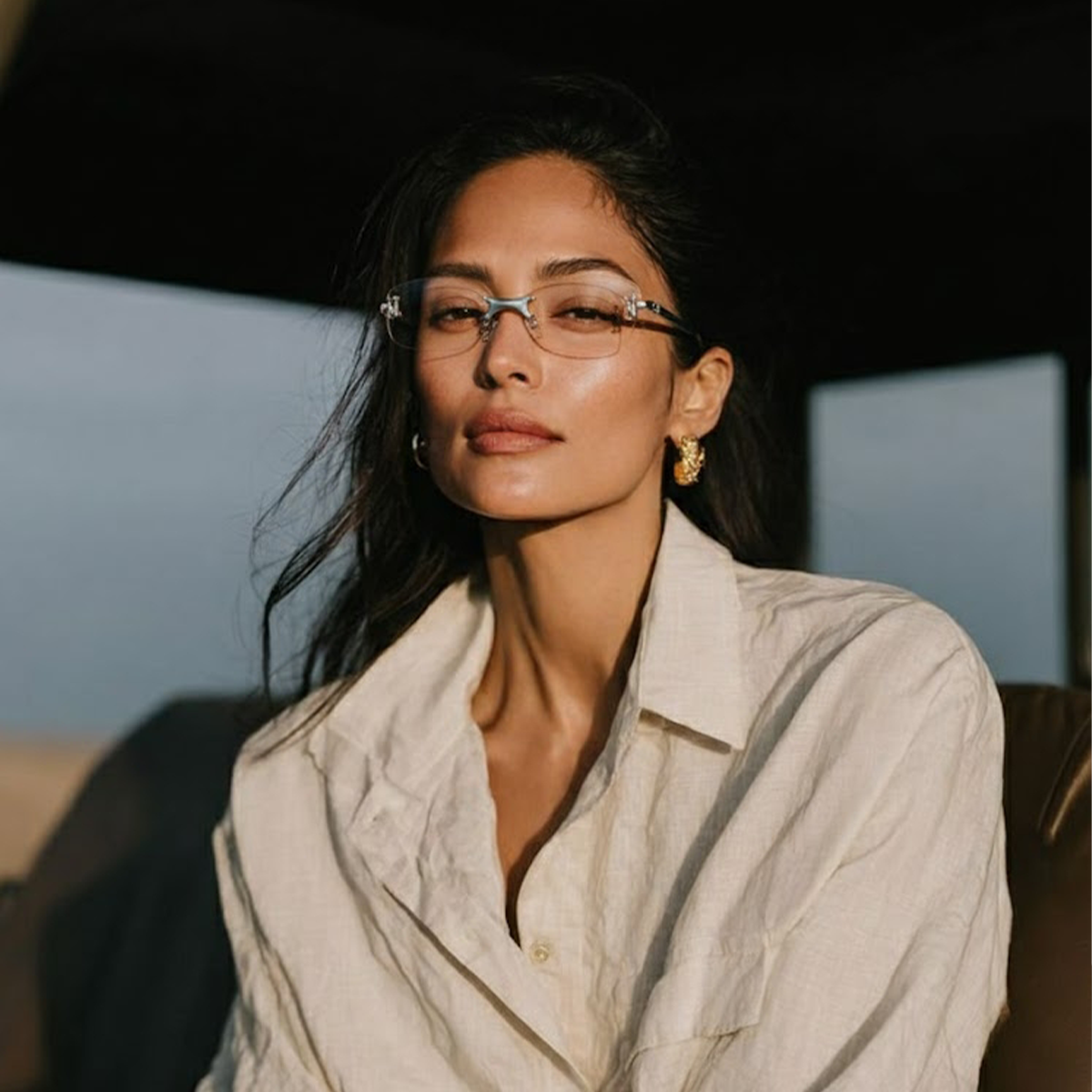 Emblematic Oval 01 eyeglasses in Metallic Silver | Optical | TIJN