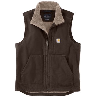 Carhartt Men's Duck Sherpa-Lined Mock Neck Vest at Tractor Supply Co
