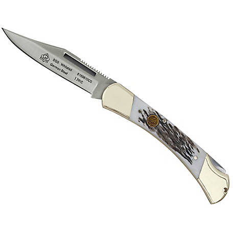 Puma SGB Whitetail Jacaranda Wood Folding Pocket Knife, 6169610W