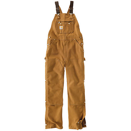 Carhartt Men's Flame-Resistant Duck Bib Lined Overalls at Tractor