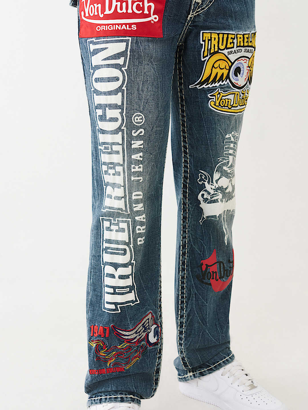 TRUE RELIGION X VON DUTCH RICKY SUPER T STRAIGHT JEAN