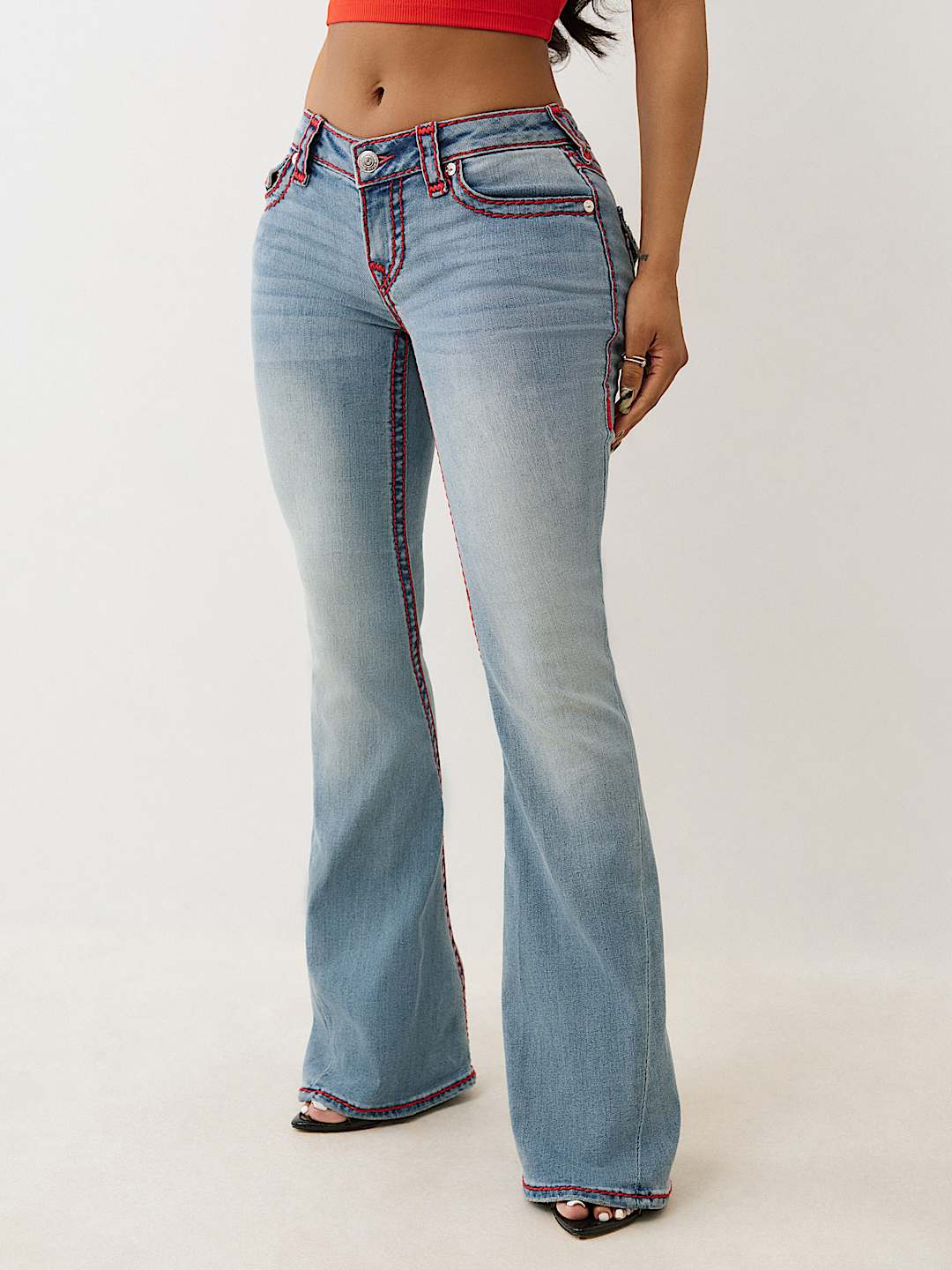 JOEY LOW RISE SUPER T FLARE JEAN