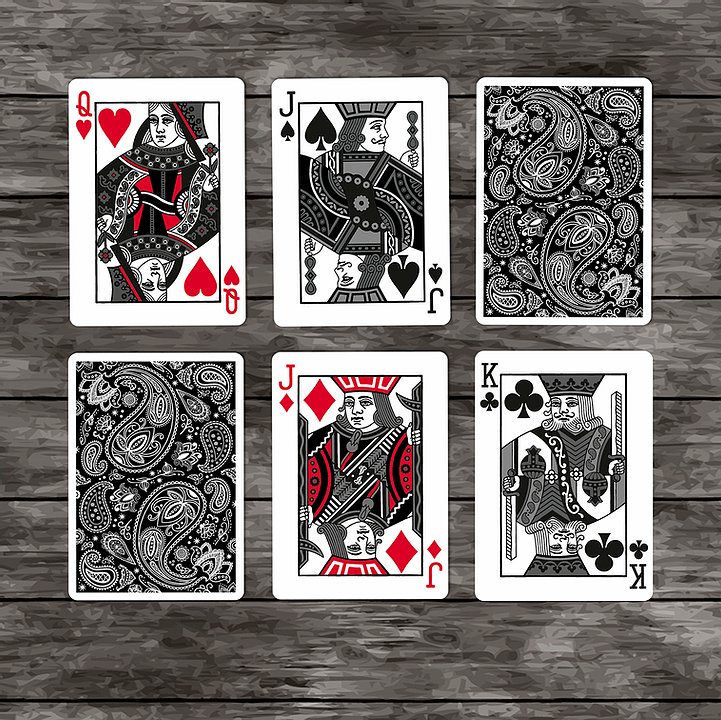 Paisley Playing Cards Workers Deck Black by Dutch Card House | X