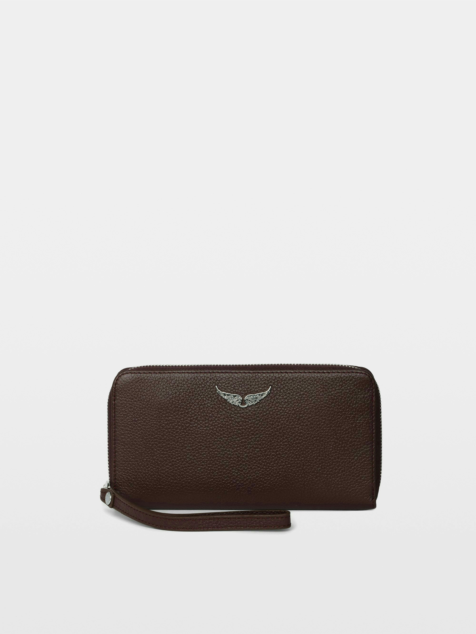 Purple Leather Companion Wallet | Zadig&Voltaire | Zadig&Voltaire