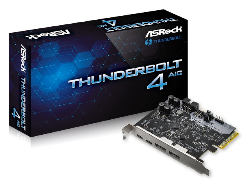 intel500シリーズM/B向け、ASRockのThunderbolt 4拡張PCI-Eカード