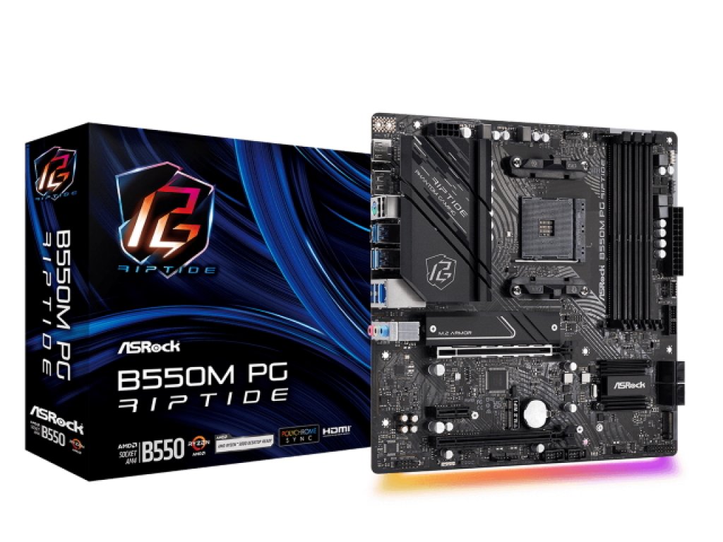 ASRock B550M PG Riptide AMD 500シリーズ Socket AM4対応 AMD B550