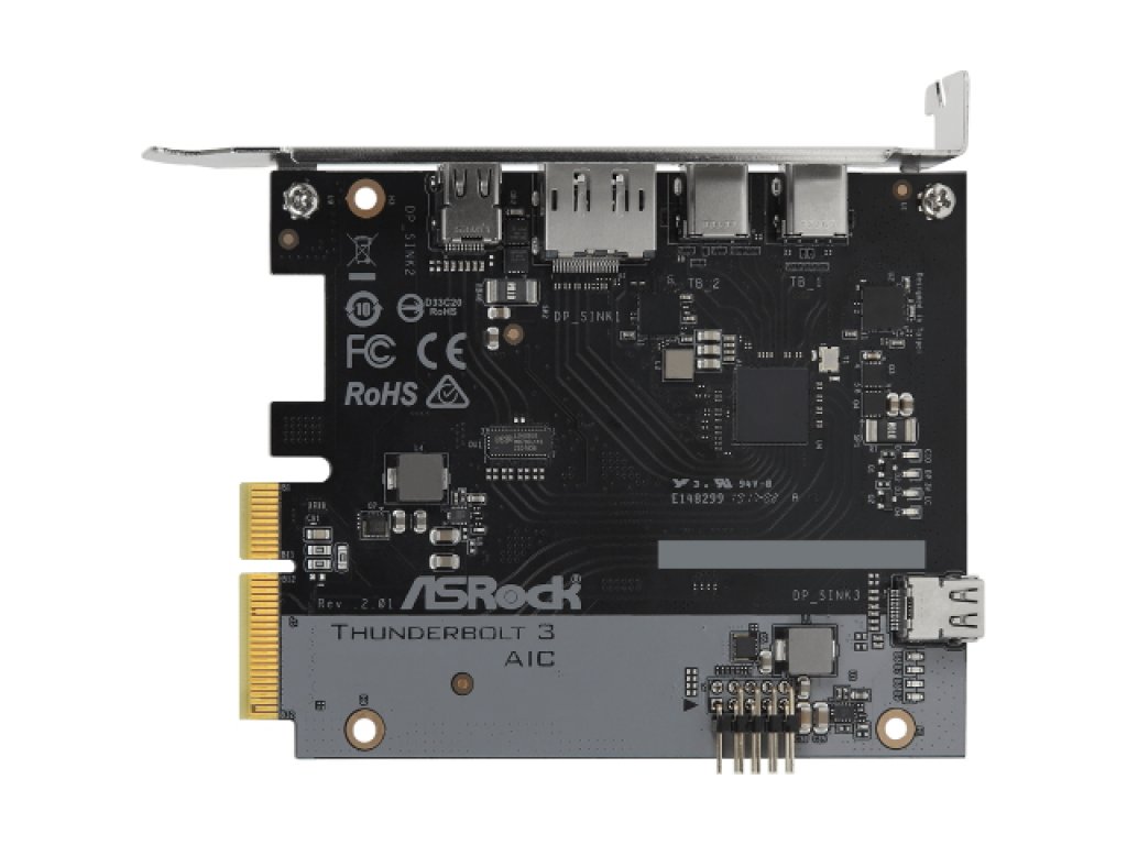 ASRock Thunderbolt 3 AIC R2.0 ASRockマザーボード用Thunderbolt 3