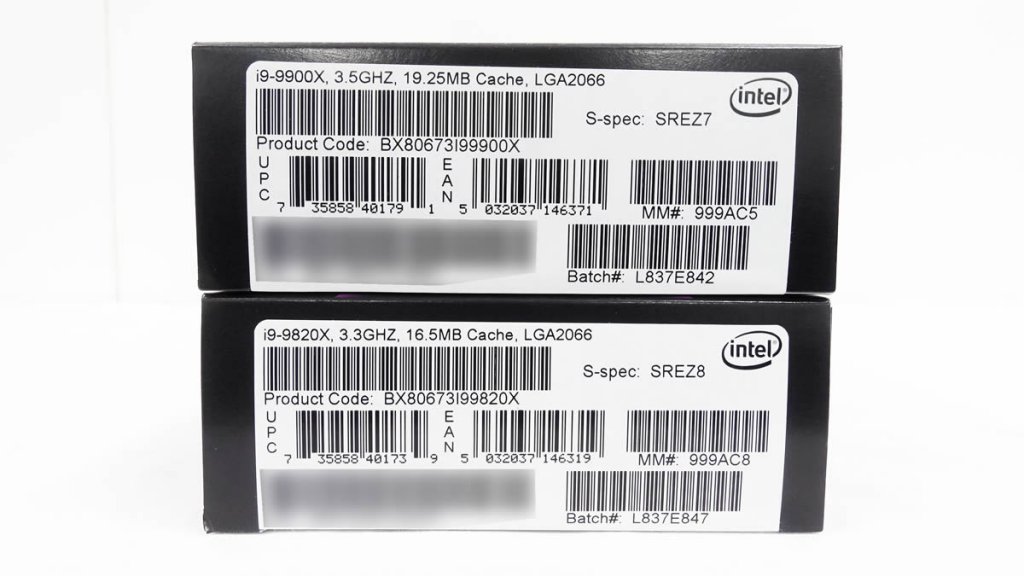 10コア20スレッド、インテルCore i9-9900Xを含む「Skylake-X Refresh