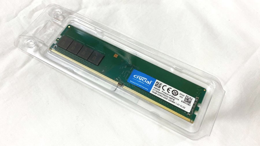 片面16GB、Crucial DDR4-3200 Micron DRAM搭載メモリーに1Rank 16GB