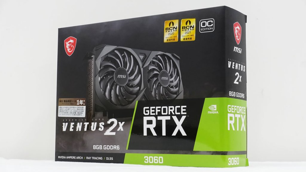 MSIからGEFORCE RTX 3060メモリー8GB版「GeForce RTX 3060 VENTUS 2X