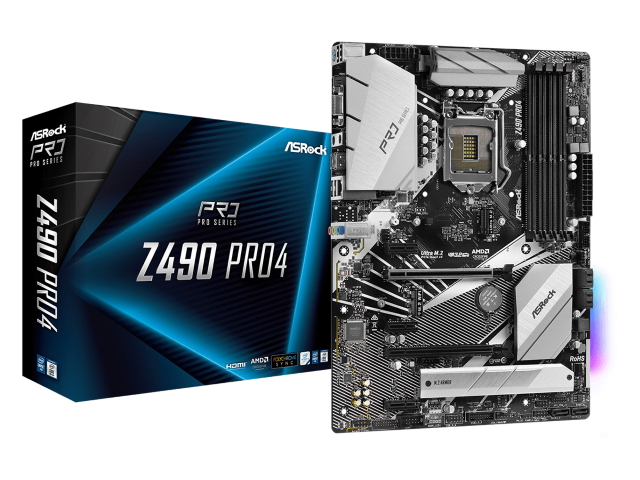 ASRock Z490 Pro4 インテル 400シリーズ LGA1200対応 intel Z490チップ