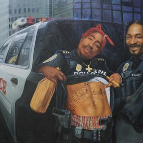 ▷ 2Pac and Snoop by James Ogamba Tochukwu, 2023 | Oil Painting