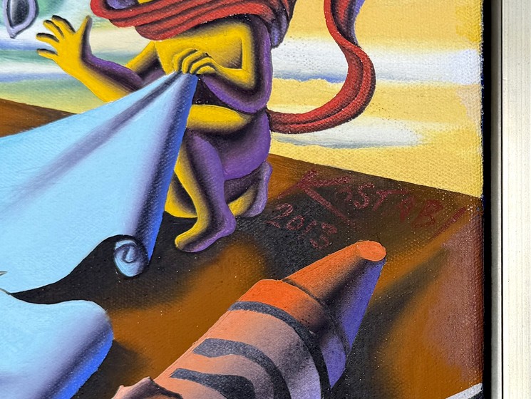 ▷ Be Sharp by Mark Kostabi, 2013 | Oil Painting for Sale | Artsper