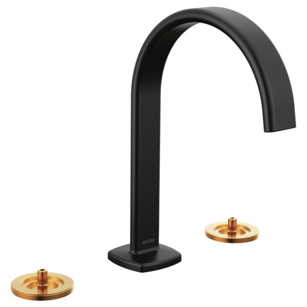 Allaria® | Widespread Lavatory Faucet with Arc Spout - Less Handles