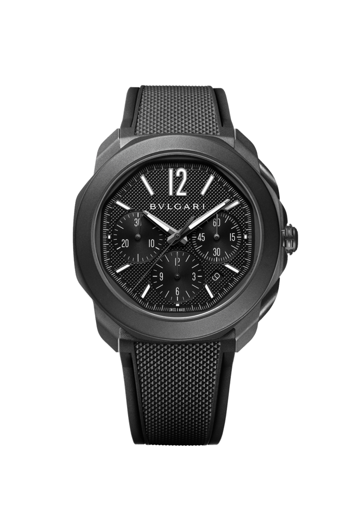 Steel Octo Roma Watch Black 103932 | Bvlgari