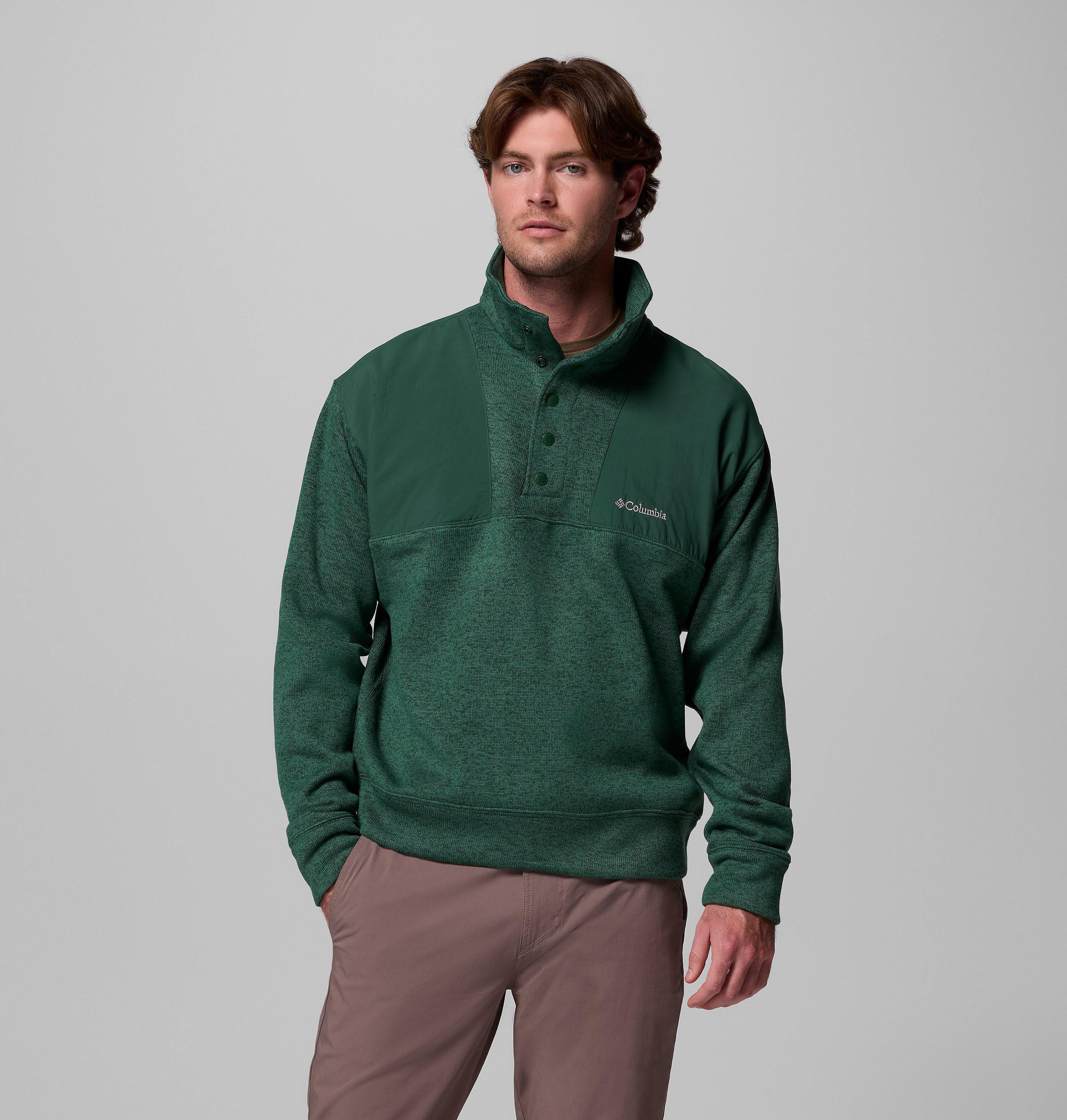 Men's Sweater Weather Relaxed Fit Half Snap Pullover | Columbia