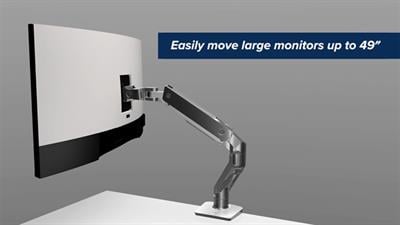Heavy Duty Monitor Arm | Ergotron HX Desk Mounted Monitor Stand