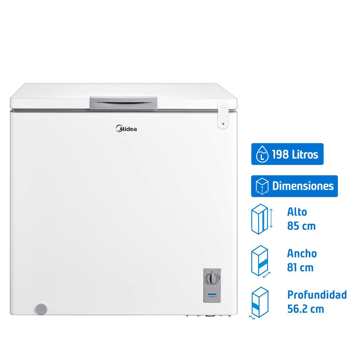 Freezer Horizontal 198 Litros MFH-1990B258CN | Sodimac Chile