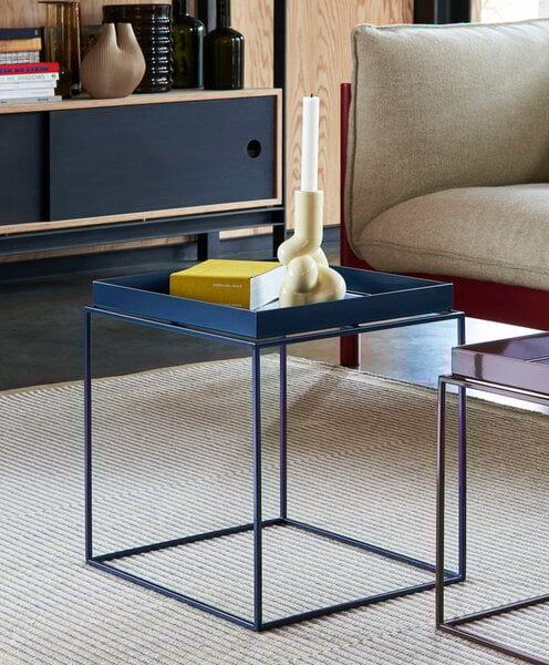 HAY Tray table medium square, deep blue | Finnish Design Shop