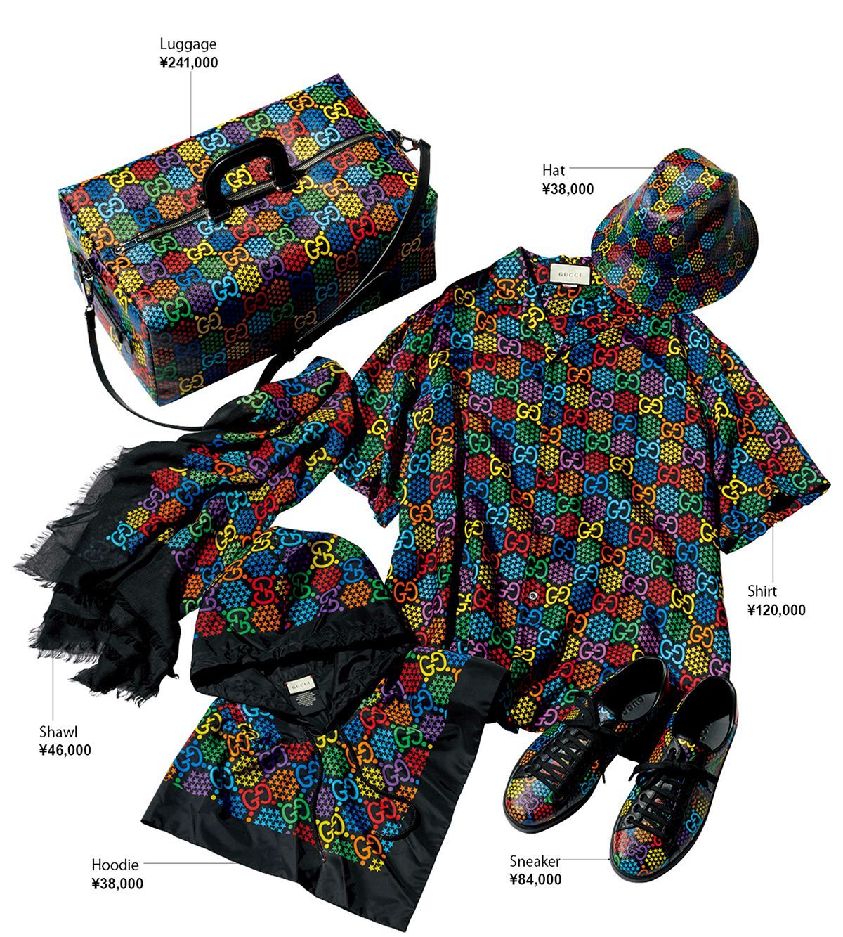 GGロゴがレインボーに染まる──サイケなロゴのコレクションが登場