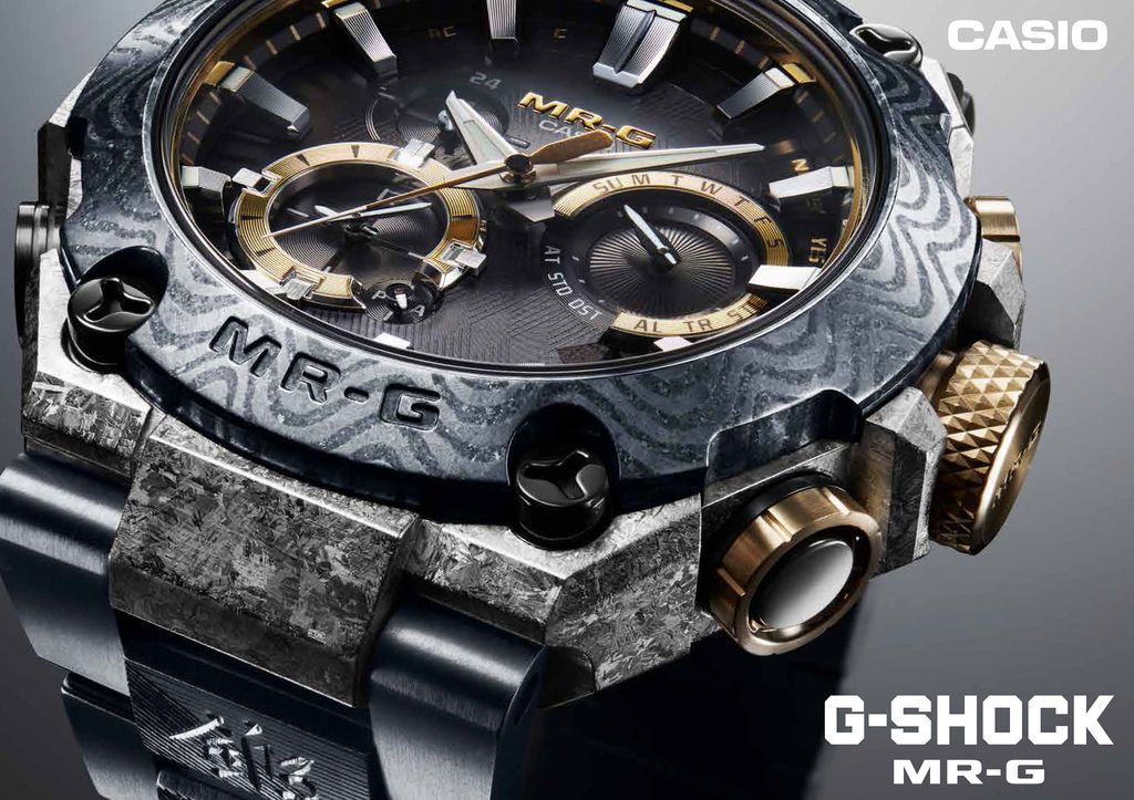 ギャラリー：G-SHOCKの最上位シリーズ「MR-G」が刀鍛冶の名門「月山