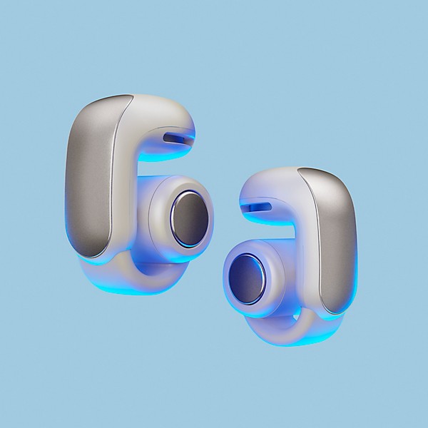 Bose Ultra Open Earbuds, White Smoke | Guitar Center