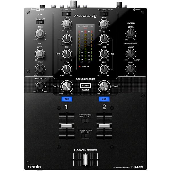 Clearance Pioneer DJ DJM-S3 2-channel Serato DJ Battle Mixer