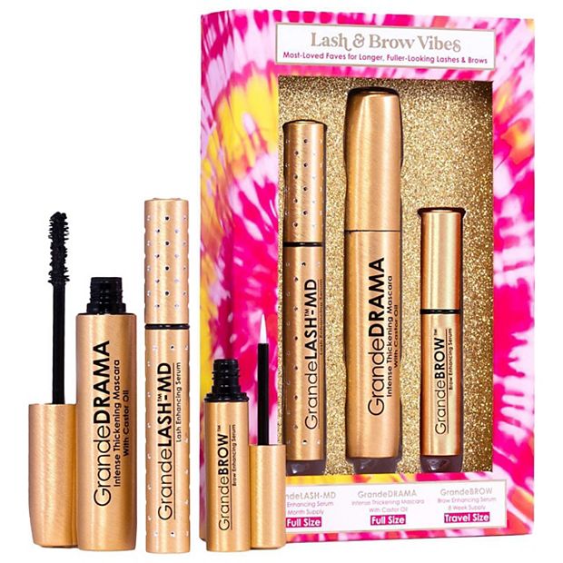 Grande Cosmetics Lash and Brow Vibes Mascara and Lash Serum Set