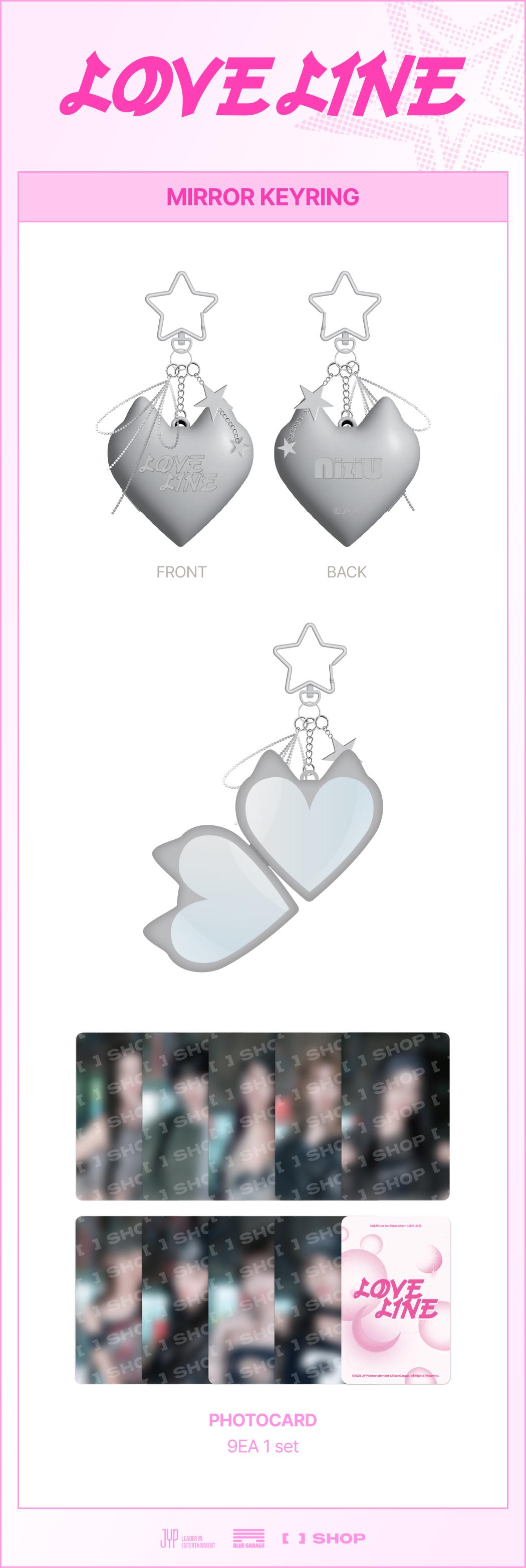 jp.ktown4u.com : NiziU - [LOVE LINE MD] MIRROR KEYRING