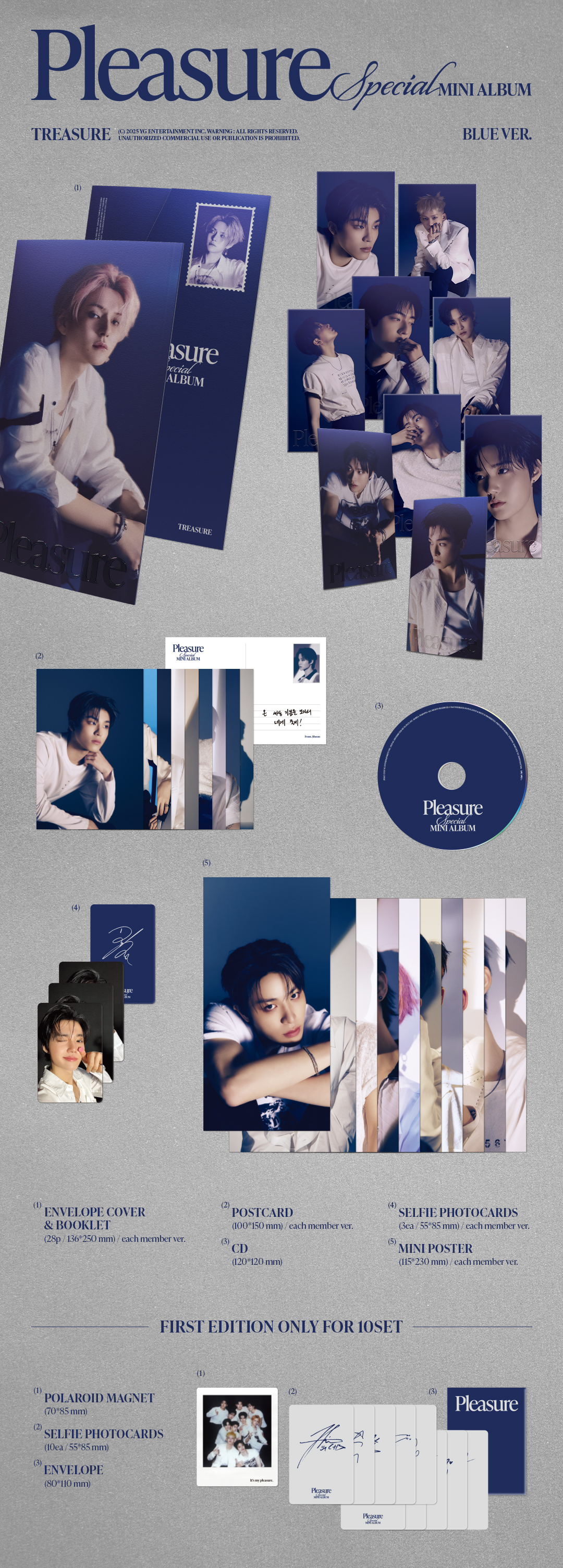 ktown4u.com : TREASURE - SPECIAL MINI ALBUM [PLEASURE] [BLUE VER