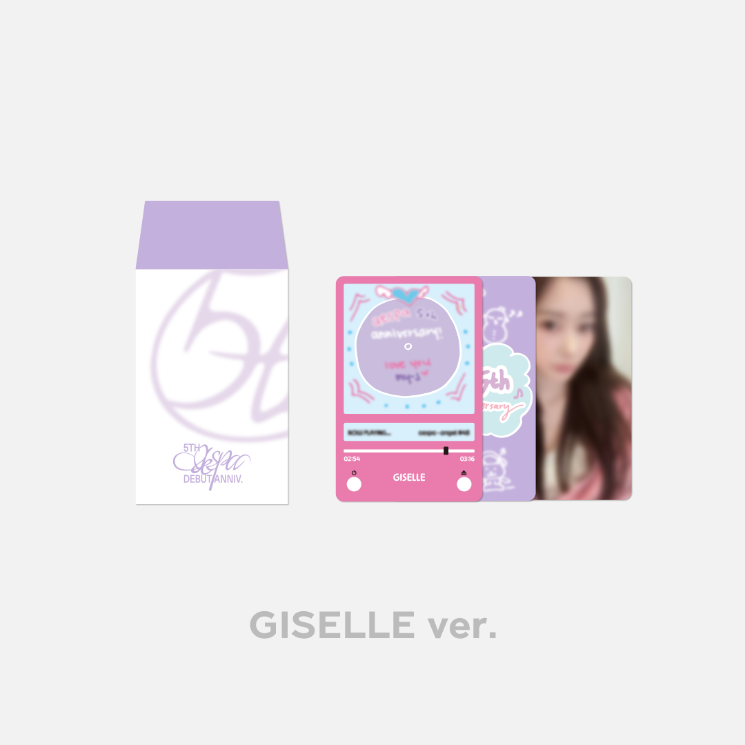 jp.ktown4u.com : aespa - [5TH ANNIVERSARY MD] LUCKY CARD SET