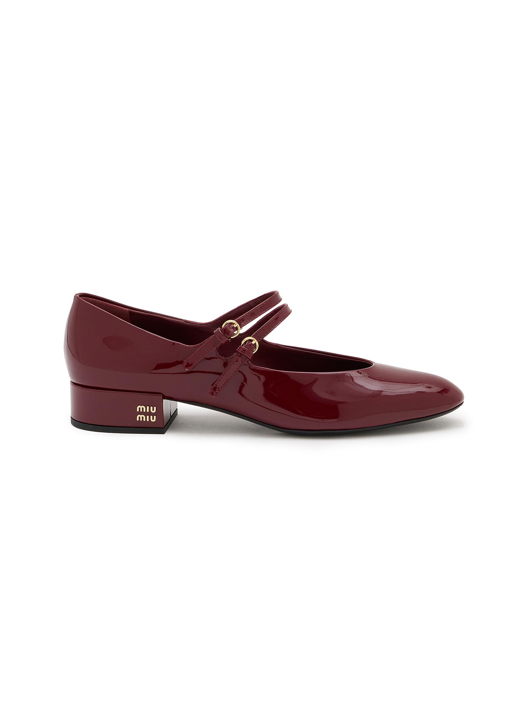 MIU MIU | Modellerie 20 Patent Leather Mary Janes | Women | Lane