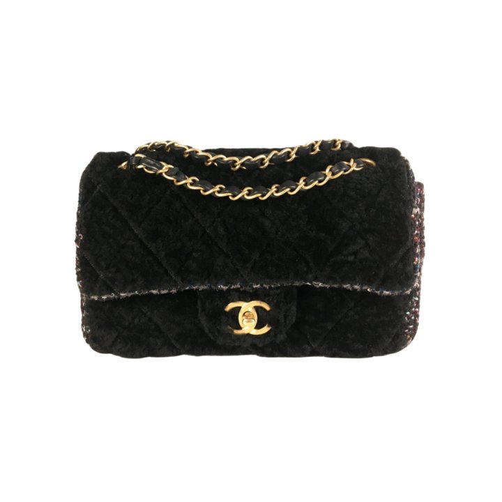 Chanel Seasonal Small Flap Black Shearling - Luxe Du Jour
