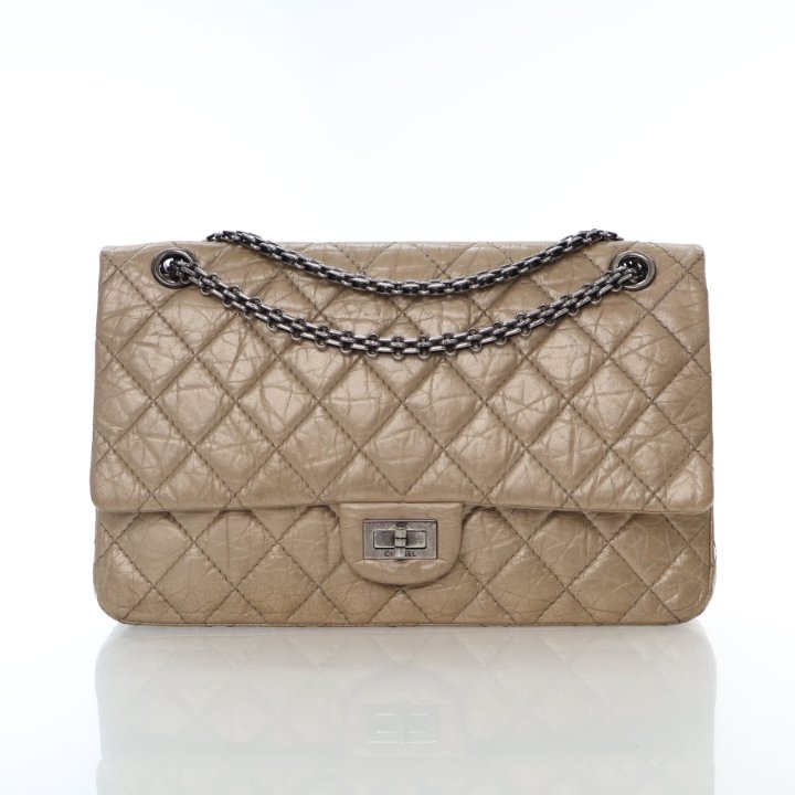 Chanel Crinkled Calfskin Reissue 2.55 Double Flap Bag 226 - Luxe