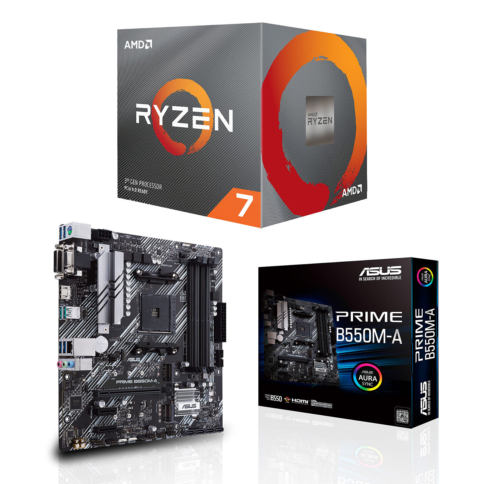 PC Upgrade Kit AMD Ryzen 7 3700X ASUS PRIME B550M-A - Upgrade