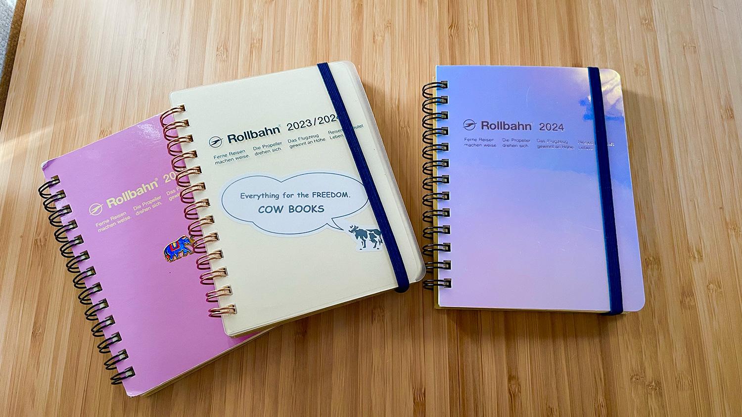 ロルバーン」のスケジュール帳はシンプルなのが使いやすい。見た目も