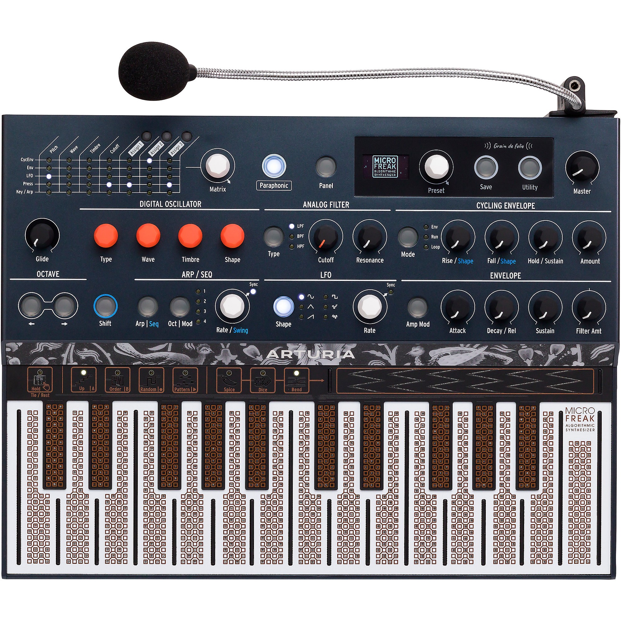 Arturia MicroFreak Hybrid Synthesizer and Gooseneck Mic | Music & Arts