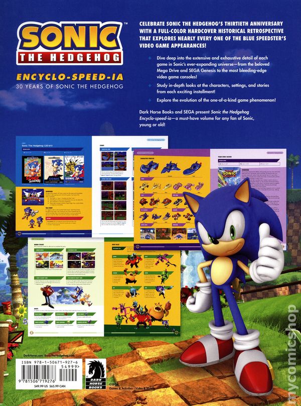 Sonic the Hedgehog Encyclo-speed-ia HC (2021 Dark Horse) comic books