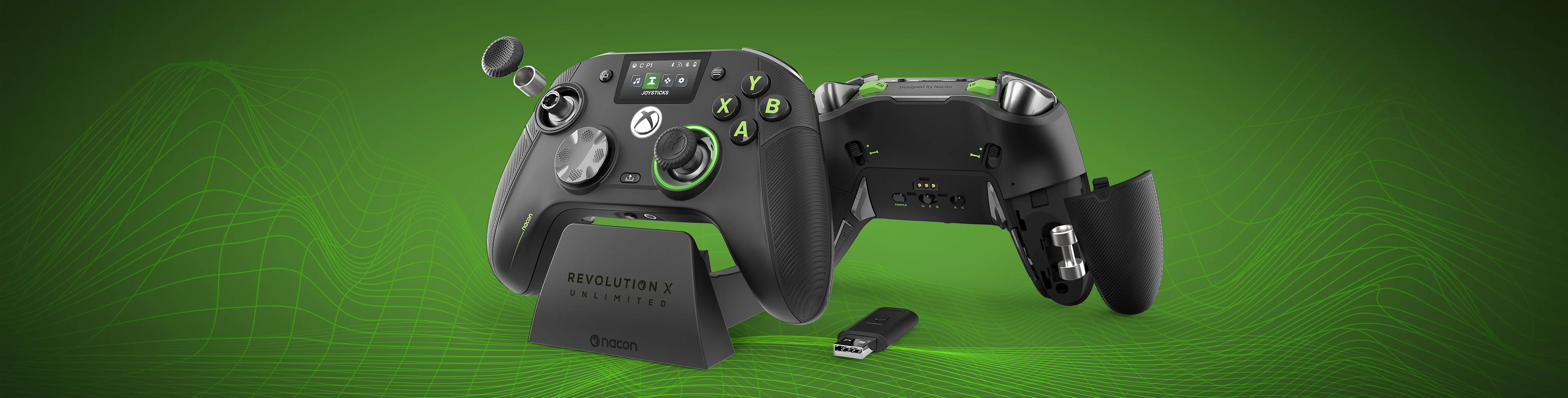 Black Xbox Controller - REVOLUTION X UNLIMITED - Nacon