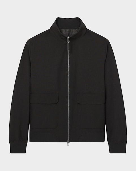 Prada Men's Raglan Wool-Cashmere Jacket | Neiman Marcus