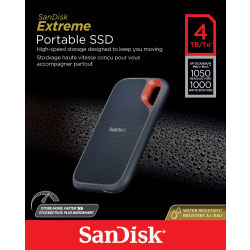 SanDisk Extreme Portable SSD 4TB Black - Office Depot