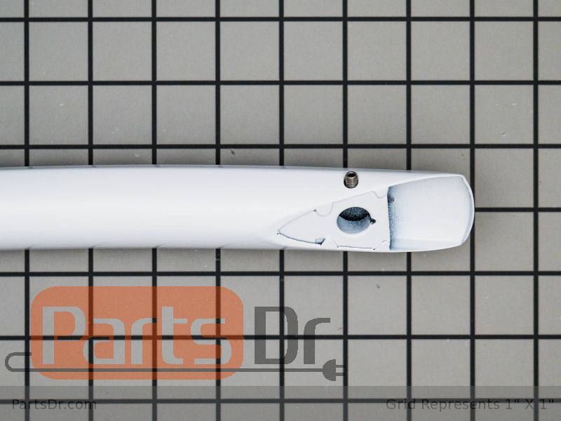 5304536621 - Frigidaire Door Handle, White w/ Set Screws | Parts Dr