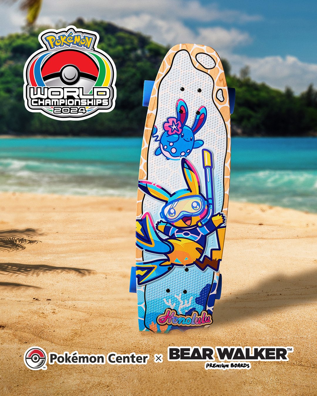 2024 Pokémon World Championships - Bear Walker Skateboard Deck